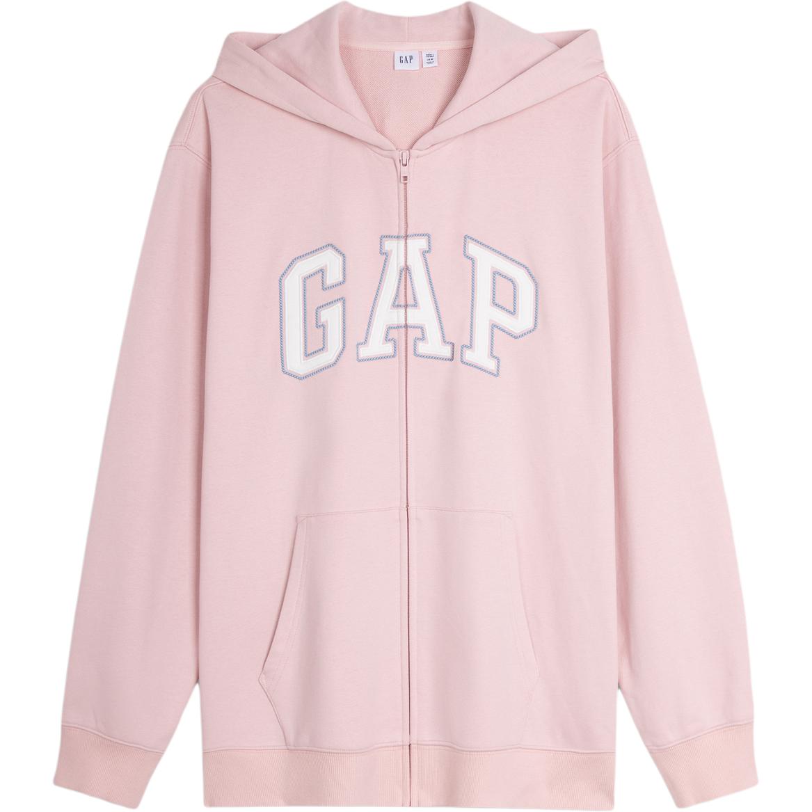 Толстовка Unisex Hooded Moderate Cardigan GAP, розовый 7