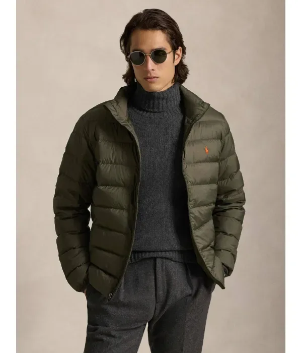 Пуховая куртка regular fit Polo Ralph Lauren, зеленый