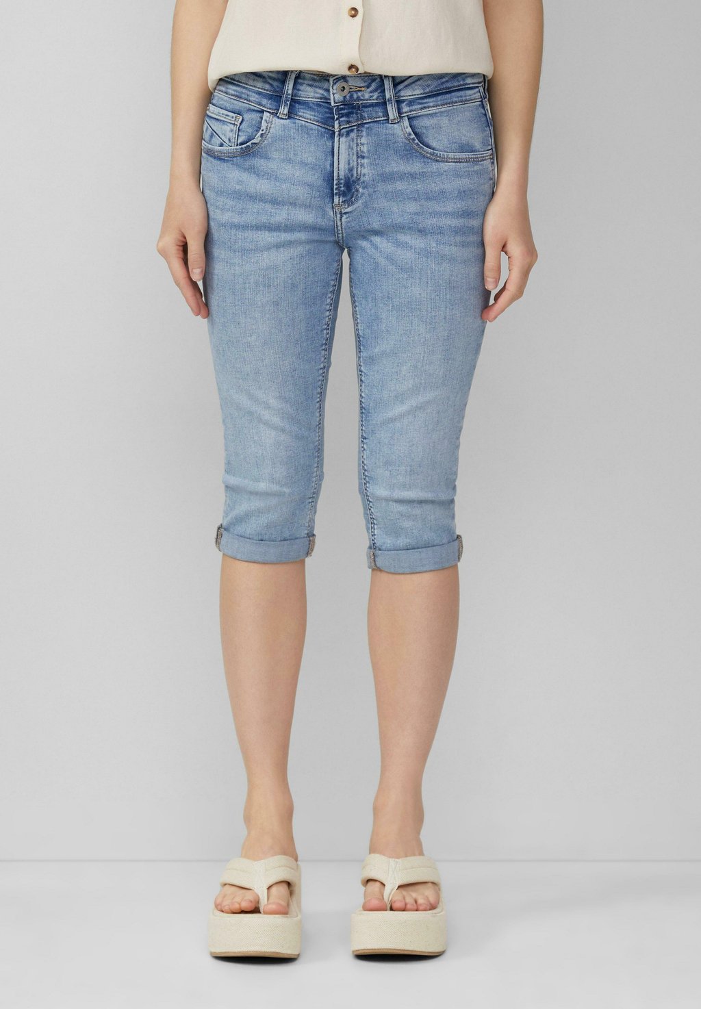 

Джинсовые шорты SLIM FIT MID RISE QS, синий
