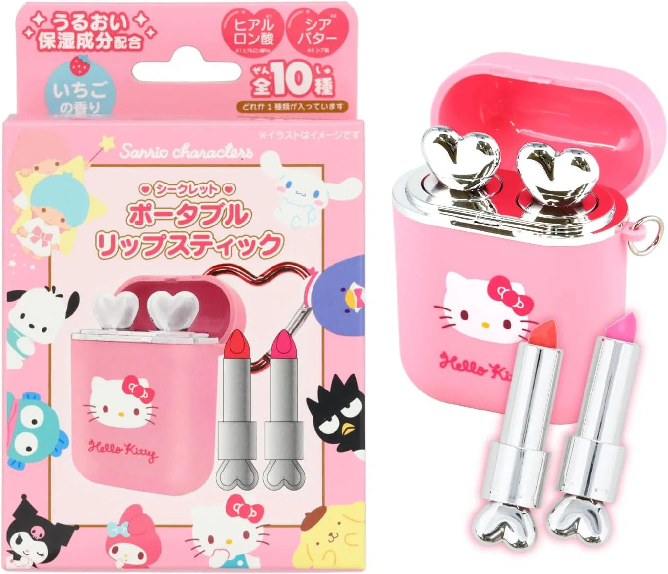 Губная помада SHOBIDO Sanrio Characters, розовый, аромат клубники