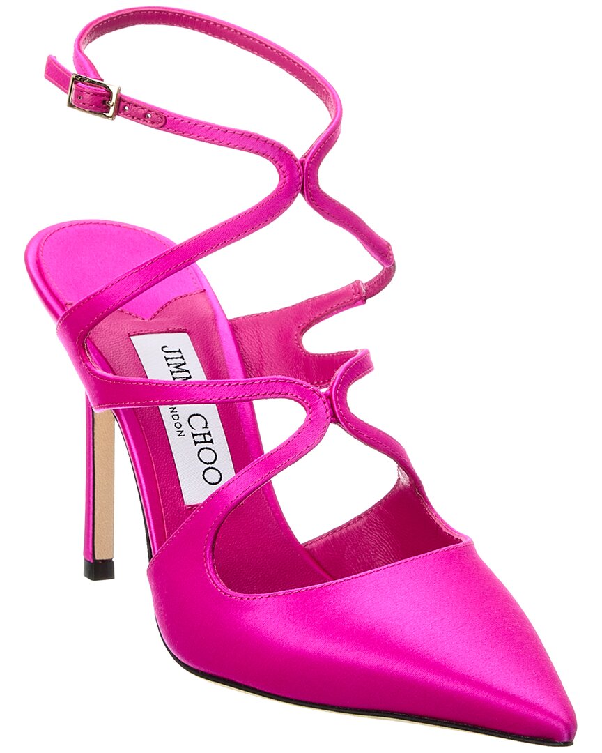 Сатиновые туфли Jimmy Choo Azia 95, розовый