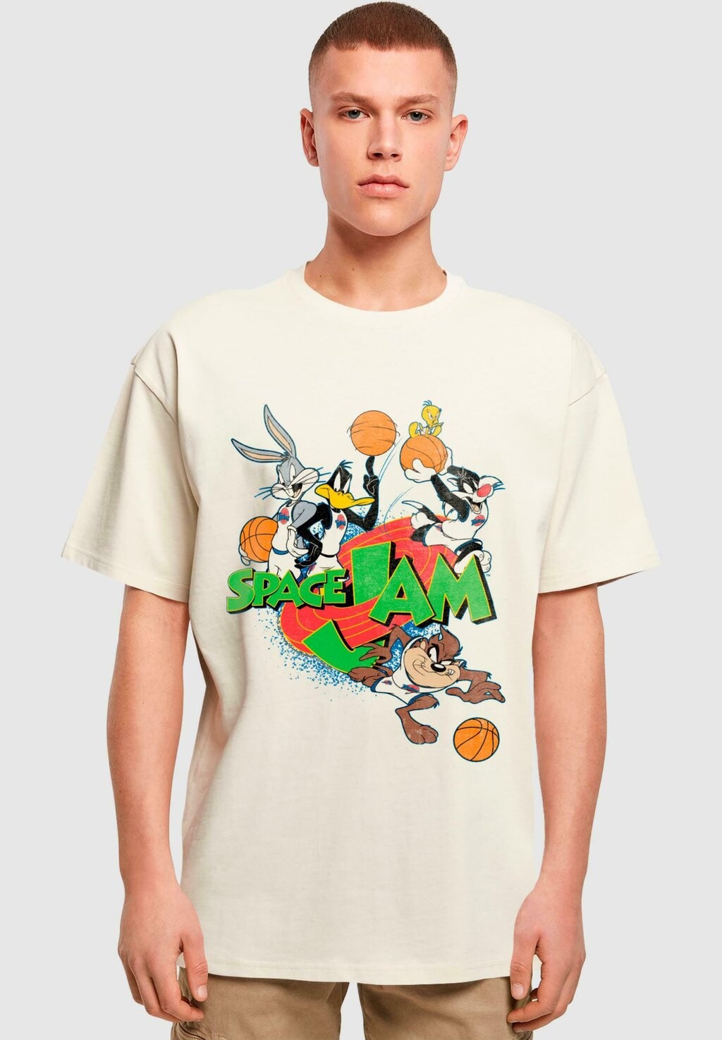 

Футболка с принтом SPACE JAM TEAM Merchcode, цвет sand