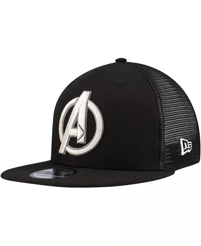 

Мужская черная кепка Avengers 9FIFTY Snapback Trucker Hat New Era, черный