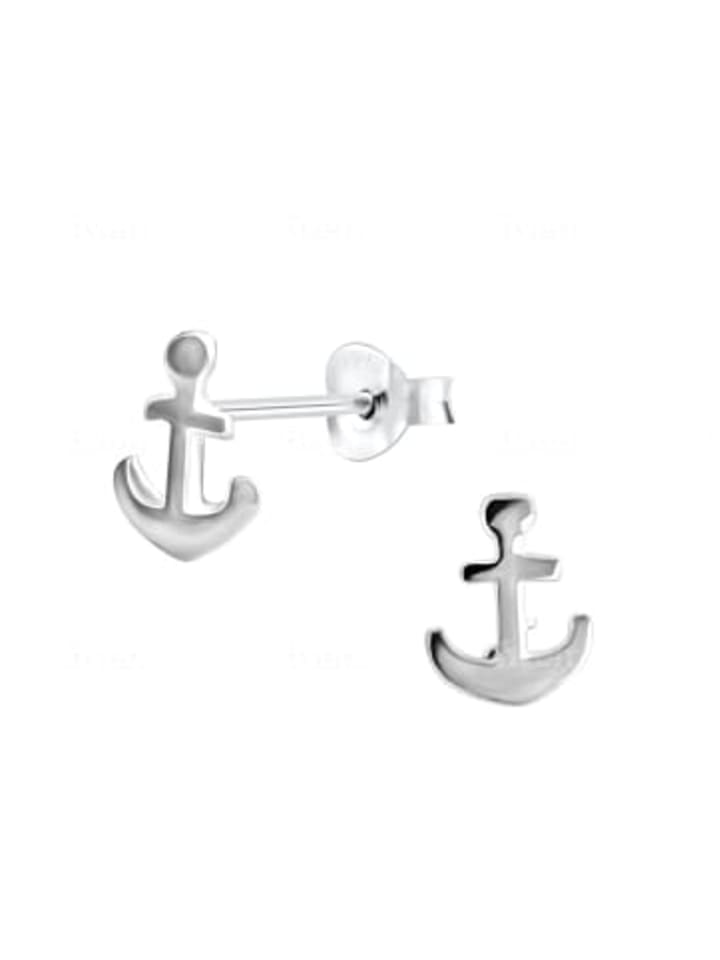

Alexander York Серьги-гвоздики в виде якоря из серебра 925 пробы, комплект из 2 штук
