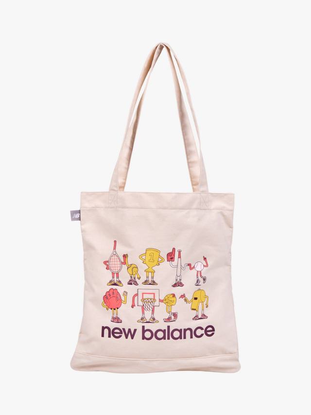 

Графическая холщовая сумка-шоппер New Balance, Drift Red