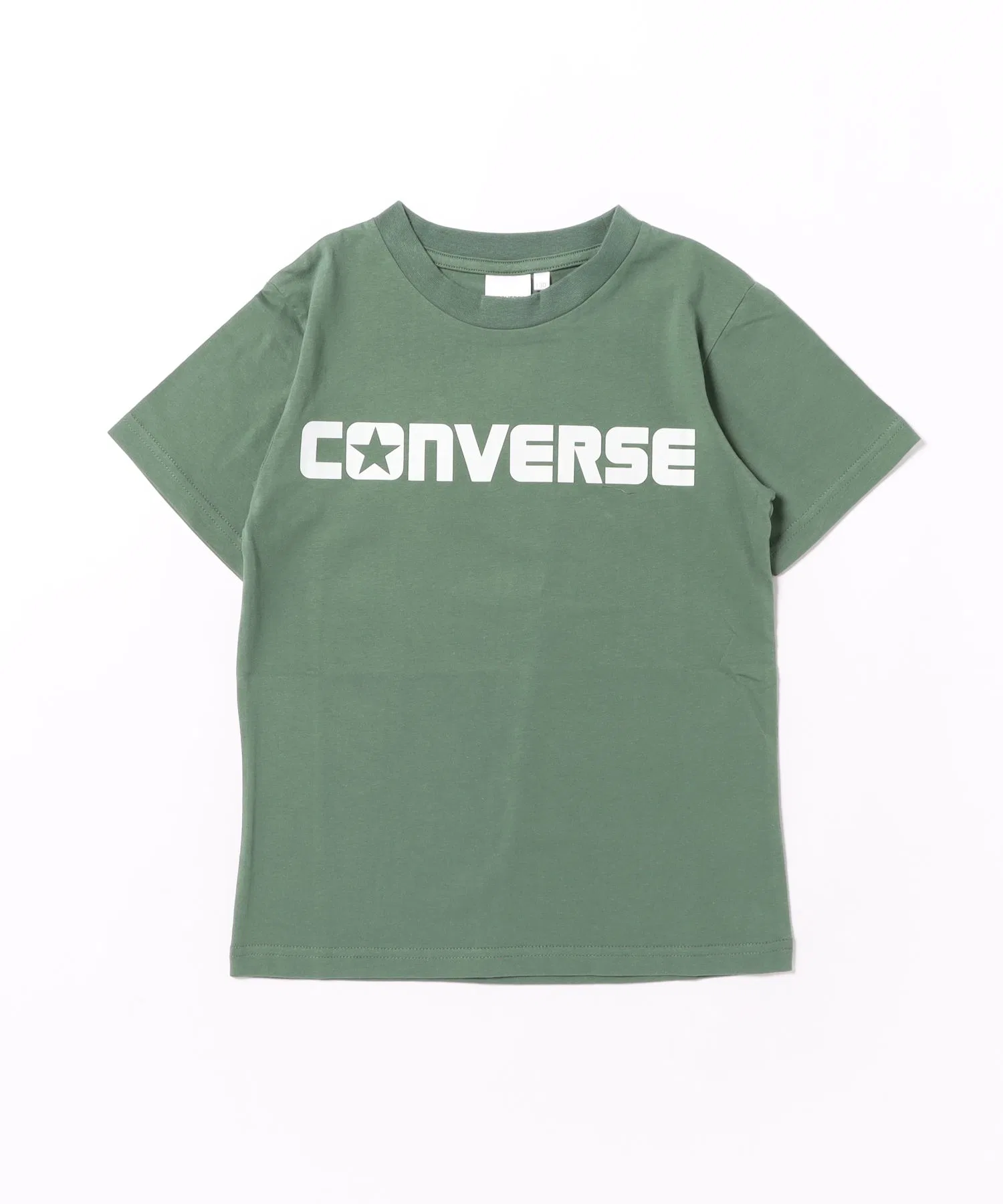 Детская футболка с логотипом CONVERSE хаки