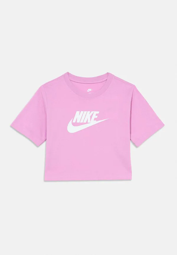 Укороченная футболка с принтом «футура» Nike Sportswear, Magenta — фото 3