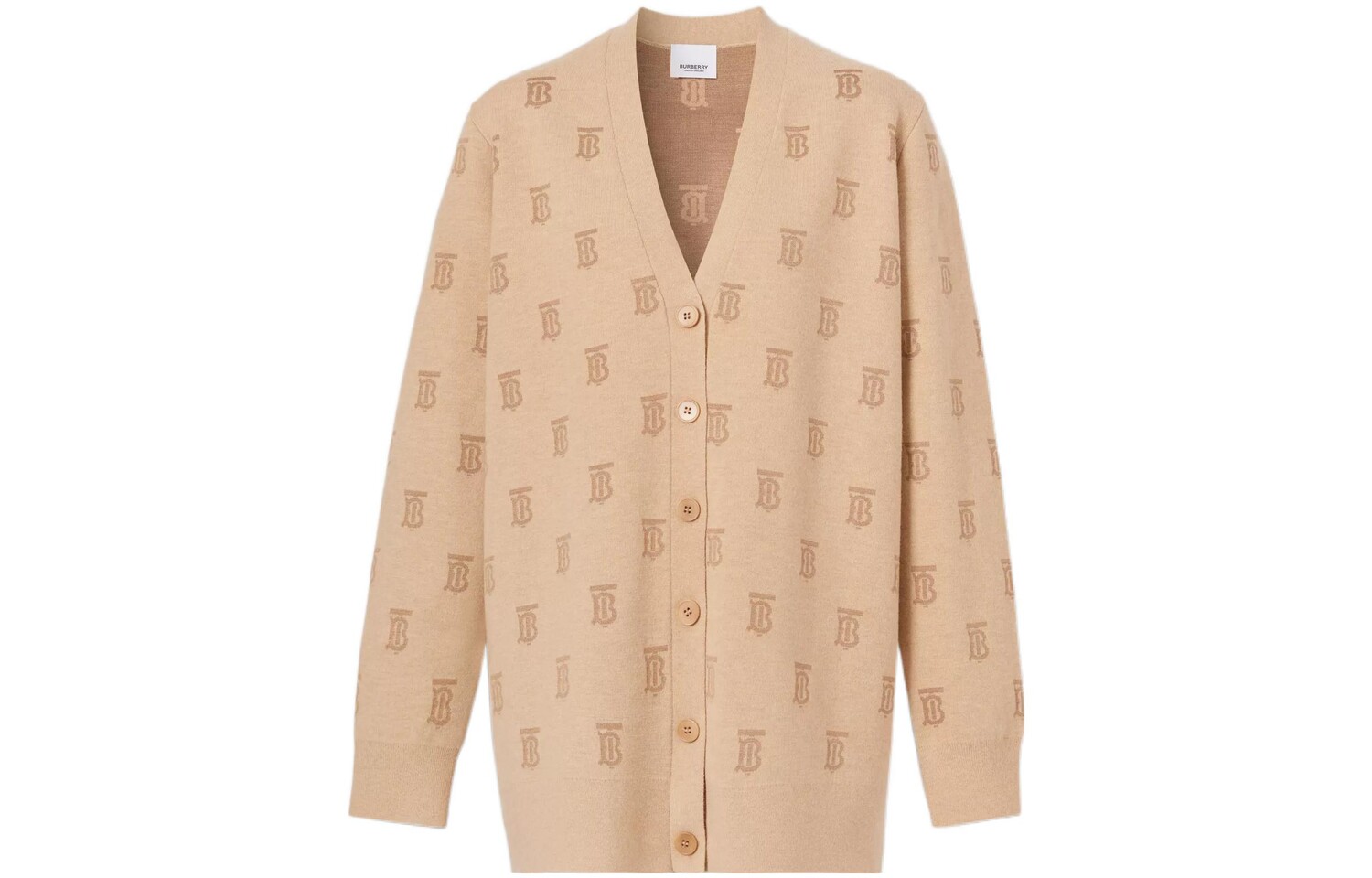 

Кардиган женский Burberry, светло-бежевый / серый