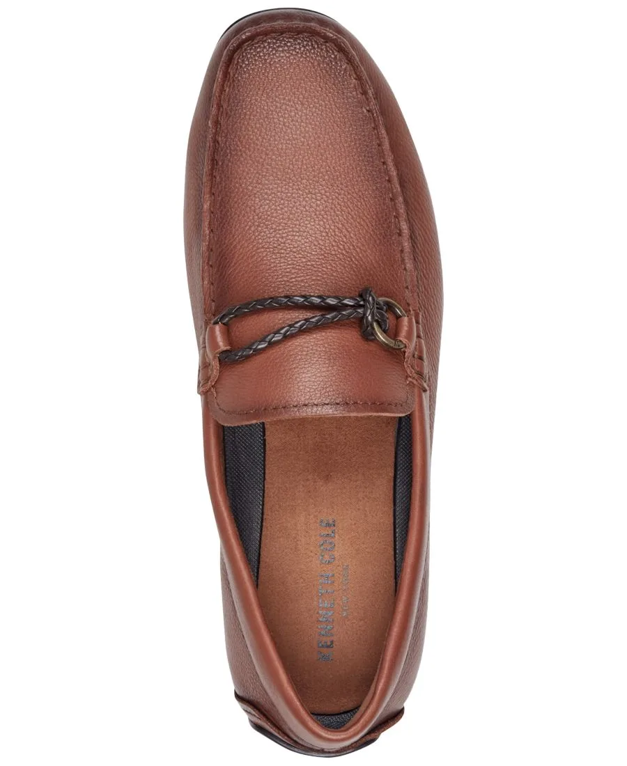 Мужские повседневные лоферы Dominic без шнурков Kenneth Cole New York, Cognac Leather — фото 4