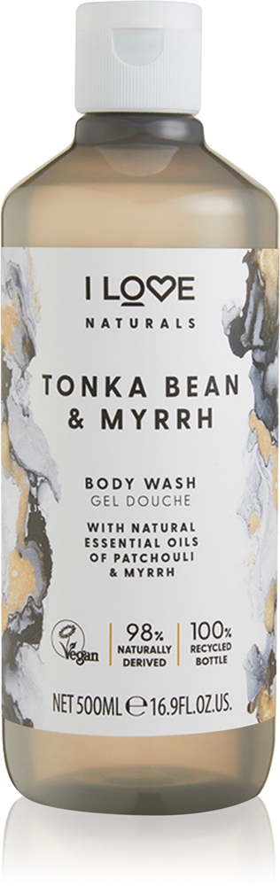 

Гель для душа Naturals с бобами тонка и миррой I Love, 500 мл