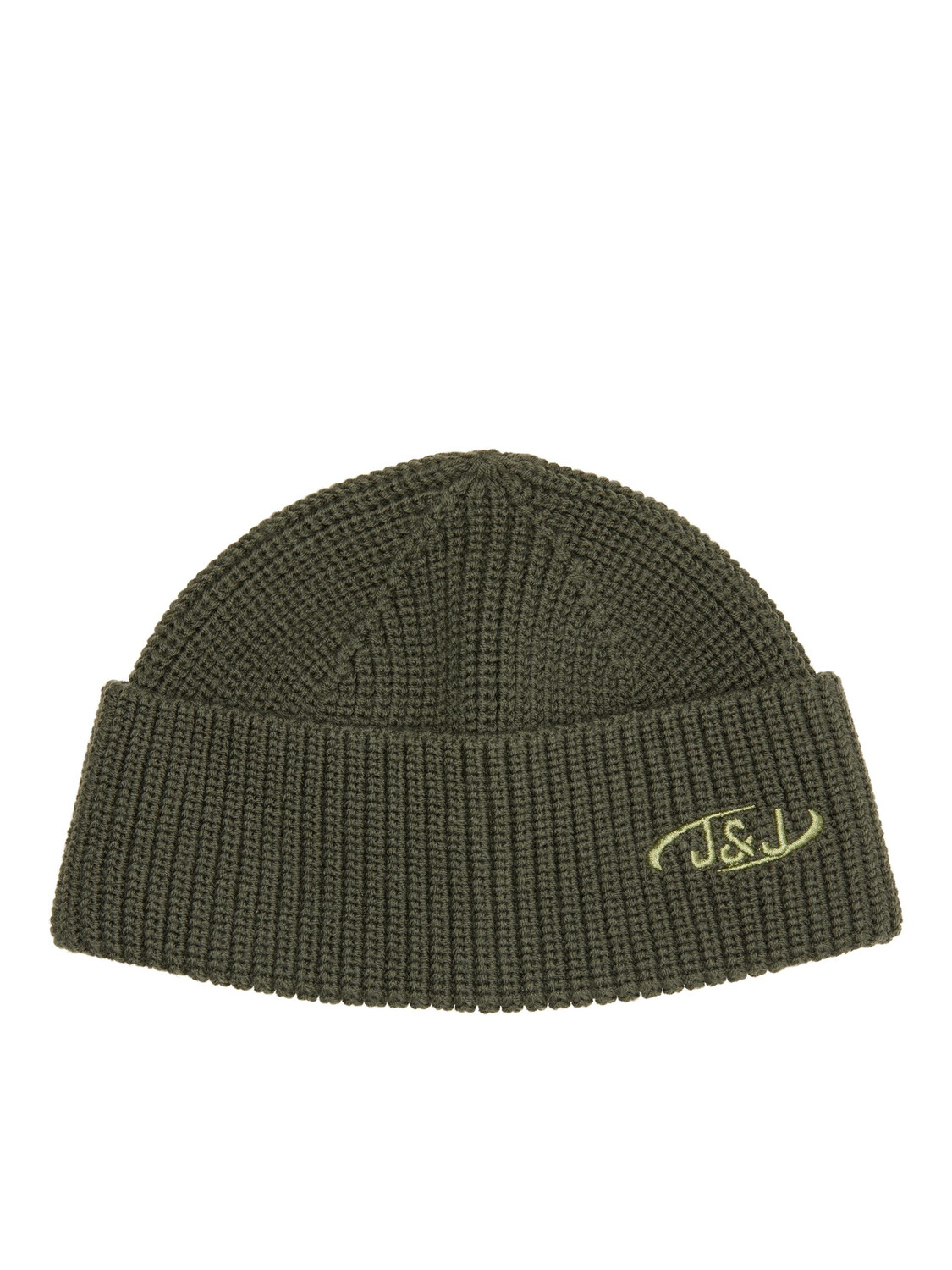 

Кепка Jack & Jones Kurz Gerippte Winter Beanie Kopfbedeckung Recycelt JACAIR, темно зеленый