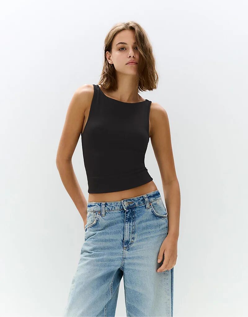 

Набор из 3 базовых маек Pull&Bear цвета лайм