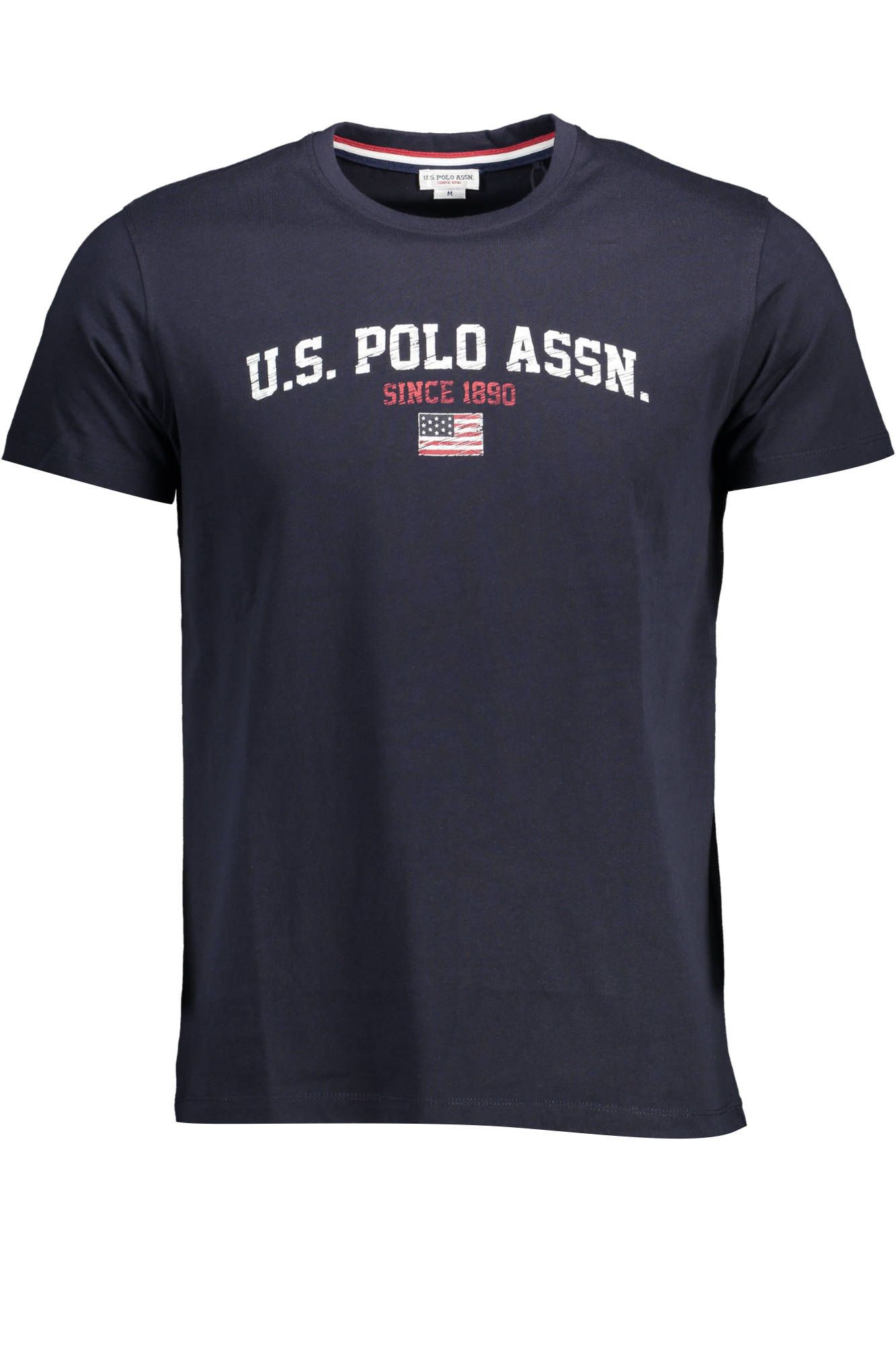 

Синяя хлопковая мужская футболка U.S. Polo Assn.