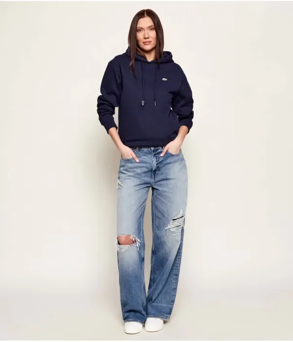 Толстовка oversize fit Lacoste, темно-синий — фото 2