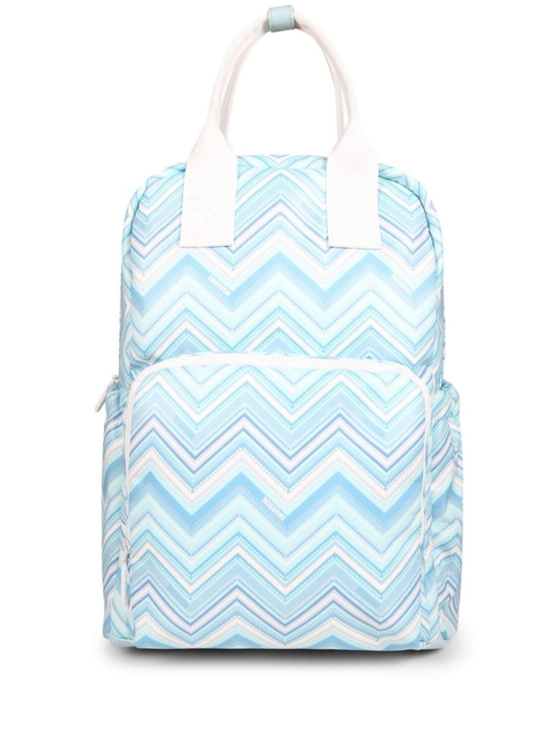 

Сумка для пеленания Missoni Kids с шевронным принтом, синий