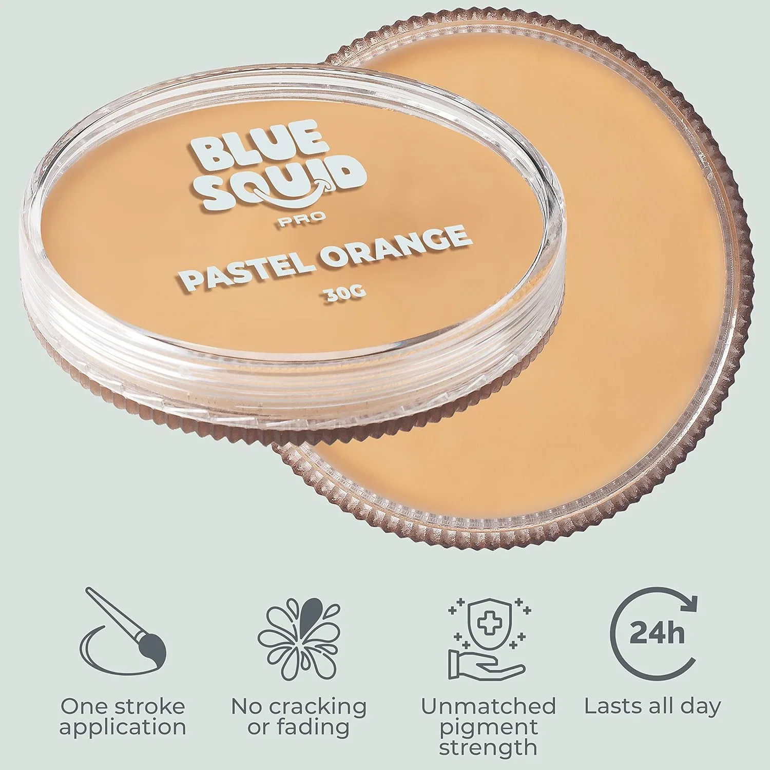 Профессиональный аквагрим для лица и тела «PRO Make-Up Face Paint and Body Paint» от Blue Squid Blue Squid, Pastel Orange — фото 3