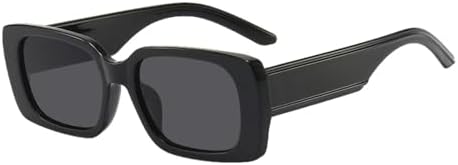 

Солнцезащитные очки в стиле ретро 2026 года, прямоугольные, модные, винтажные, в квадратной оправе, черные, в стиле стимпанк, черные и серые, один размер MTZJH, One Color