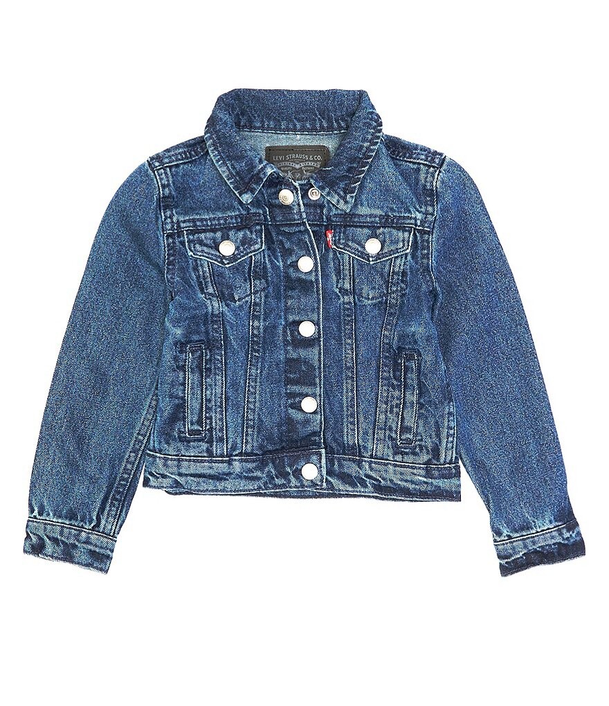 

Джинсовая куртка Levi's Little Girls 2T-6X, синий
