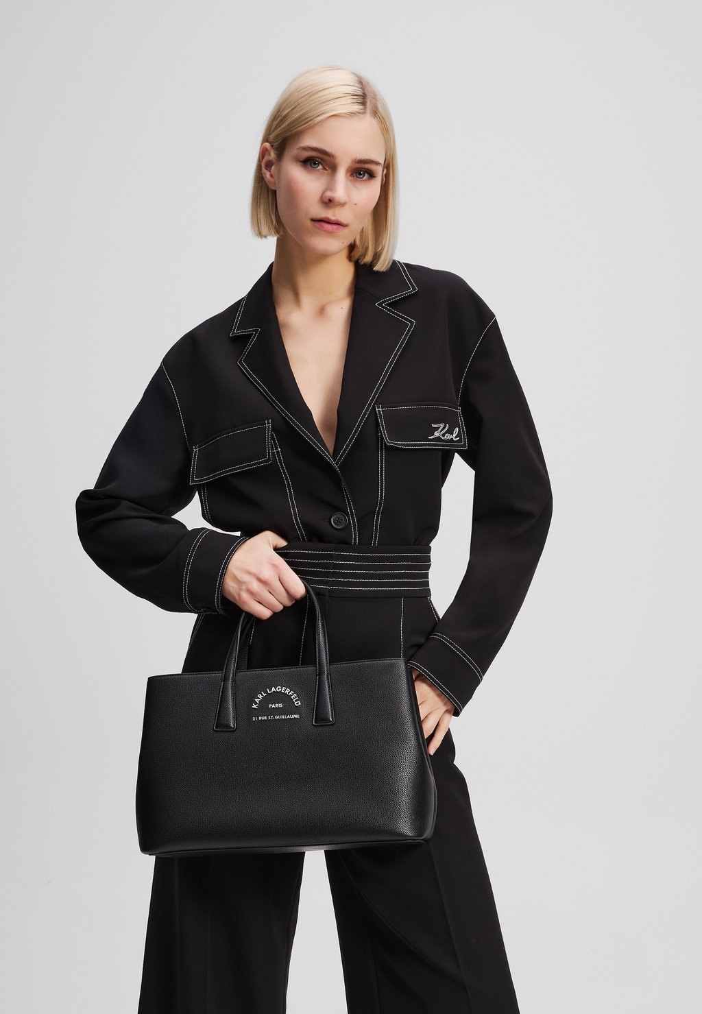 

Сумка SATCHEL KARL LAGERFELD, черный