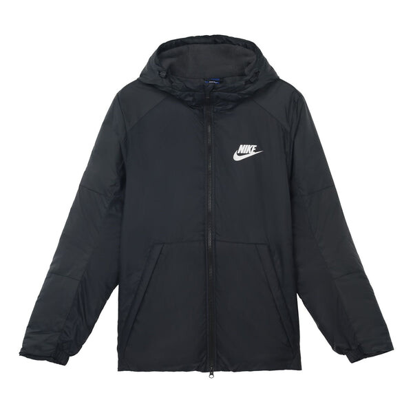 

Куртка casual sports stay warm hooded padded jacket black Nike, черный