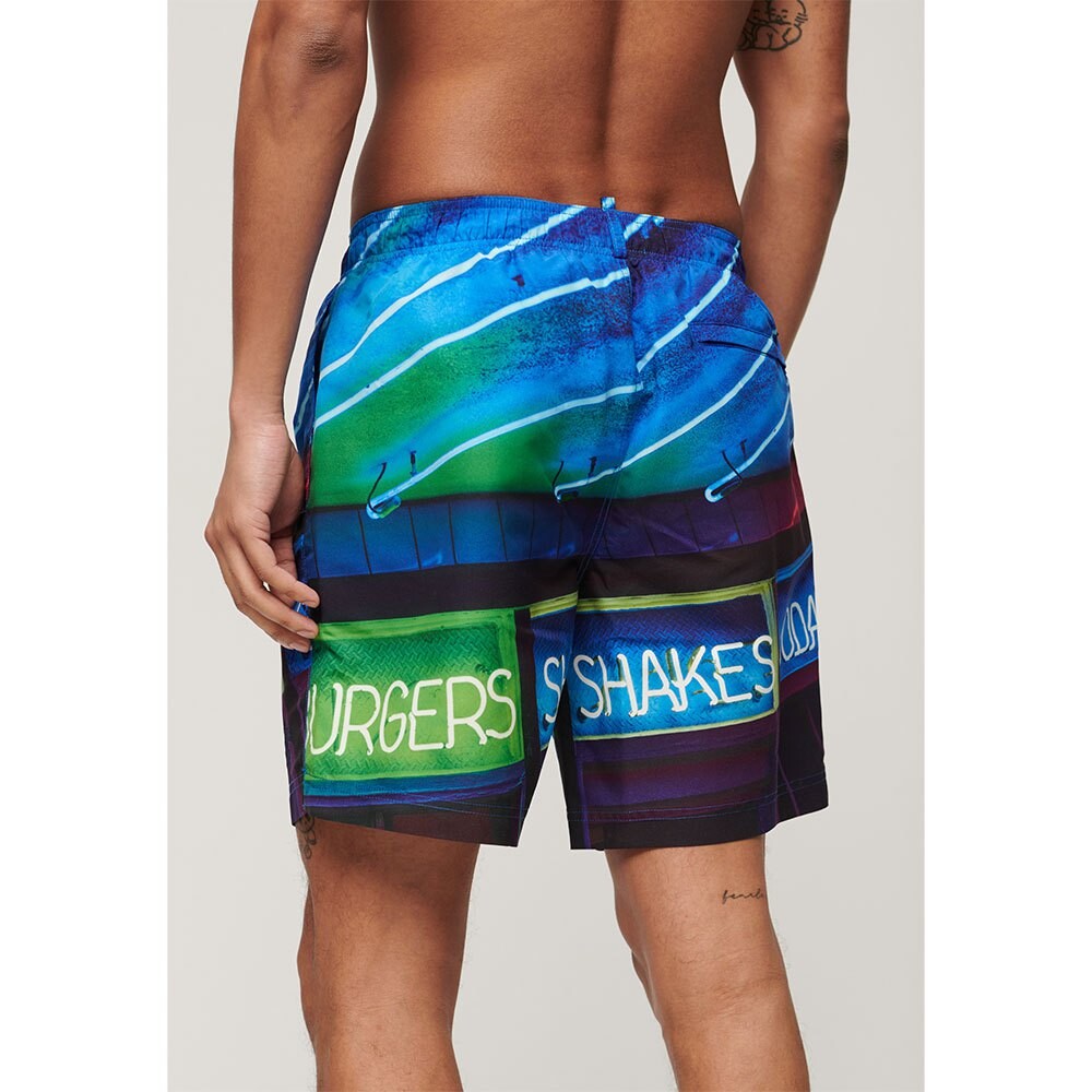 Шорты для плавания Superdry Photographic 17´´ Swimming Shorts, синий — фото 2