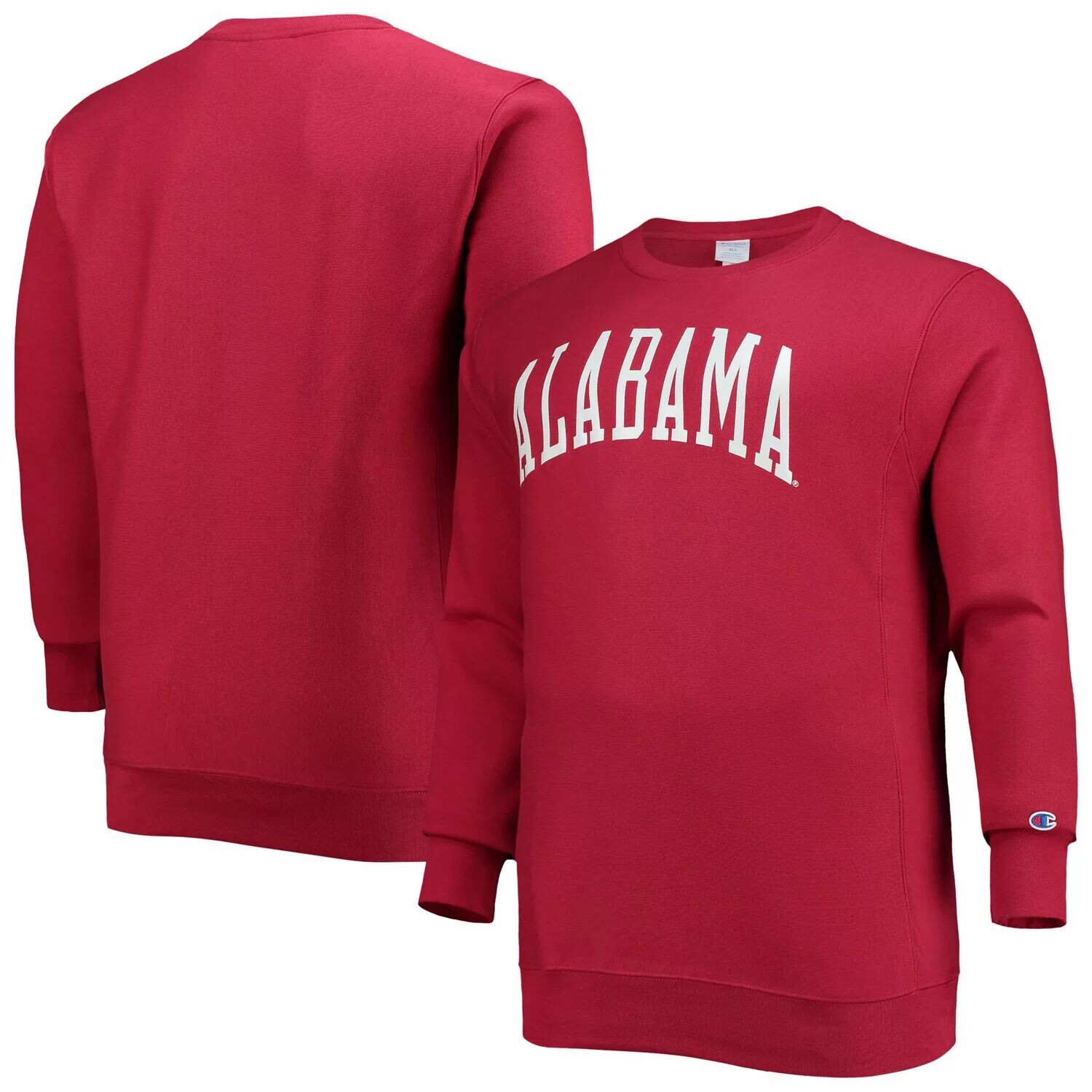 

Мужской свитшот из флиса с круглым вырезом Crimson Alabama Crimson Tide Big & Tall обратного переплетения Champion