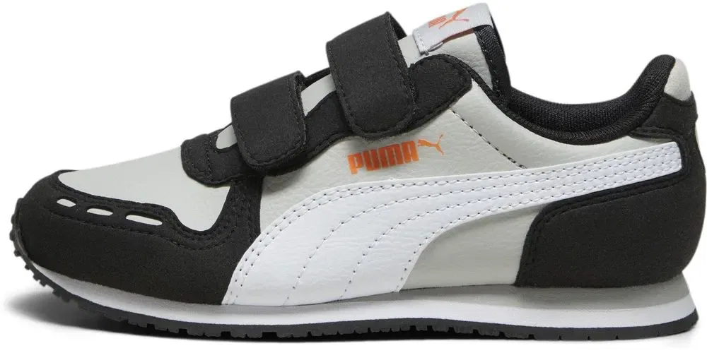 Кроссовки детские, кожаные, Puma, серый — фото 3