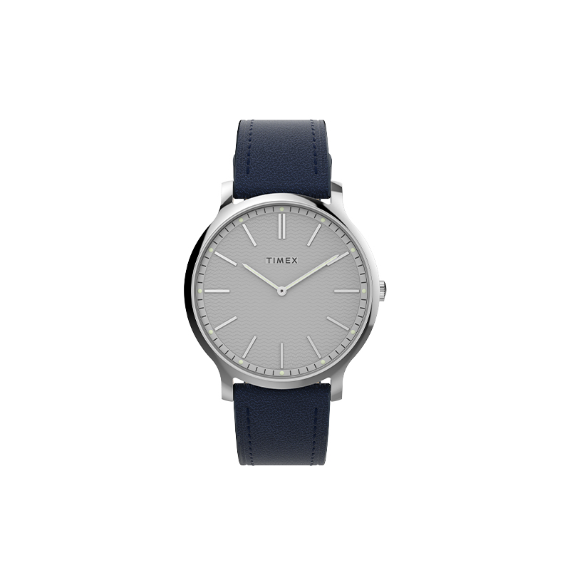 

TIMEX Часы Wrist Watch Quartz Movement Blue Dial Unisex, Light Gray