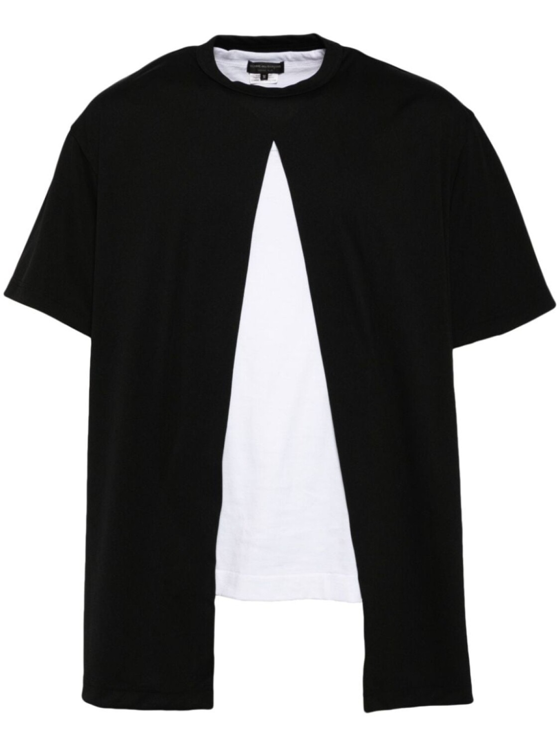 

Comme des Garçons Homme Plus футболка в технике пэчворк, черный