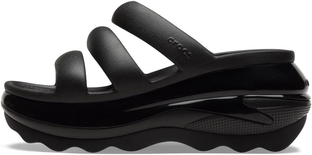 Сандалии Crocs Mega Crush Triple Strap унисекс для взрослых, черный — фото 3