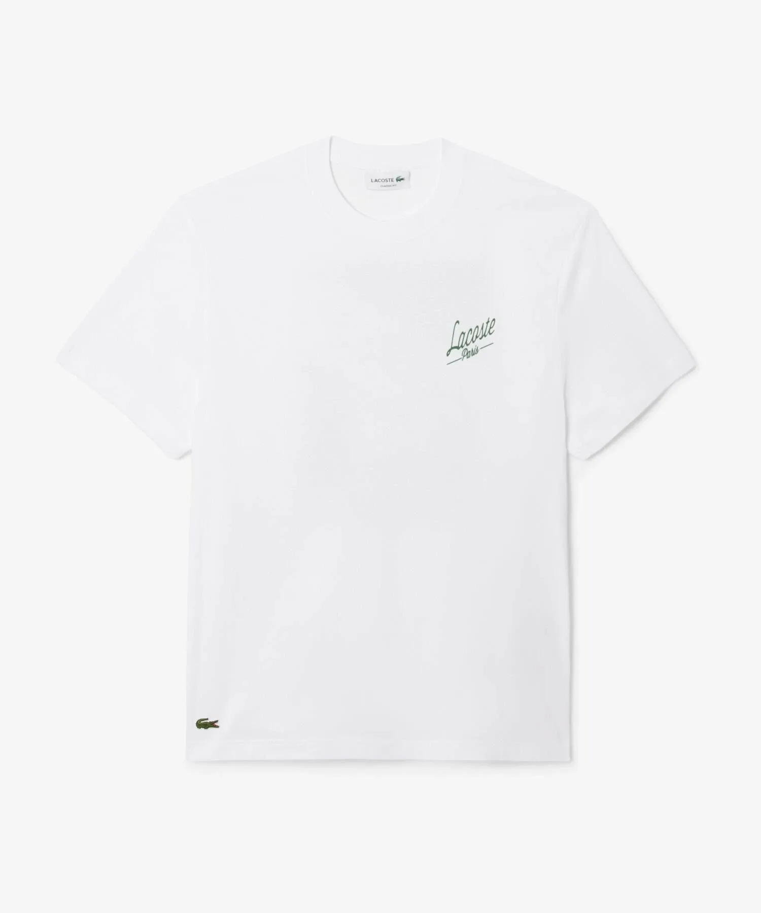 Футболка LACOSTE Paris с принтом на спине, White — фото 4