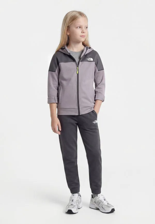 Подростковая спортивная толстовка в горном стиле унисекс на молнии The North Face, Anthracite Grey/Transcendent Grey
