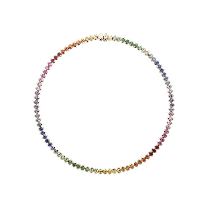 

Колье colours of love с многоцветными драгоценными камнями rainbow cosmic curve - 2237ne3501 FABERGÉ