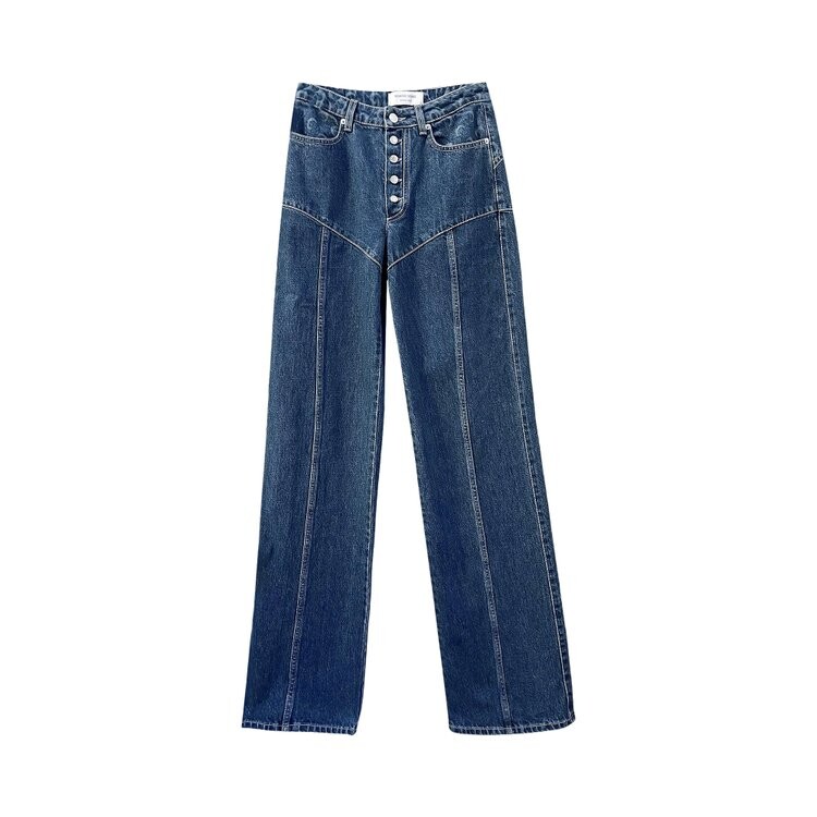

Брюки Marine Serre Deadstock Denim Flare Pants, синий