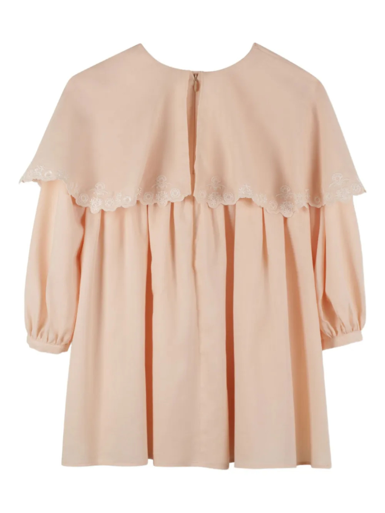 Chloé Kids многослойное платье с оборками, розовый — фото 2