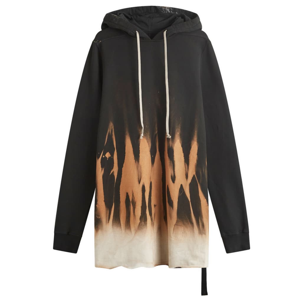 

Солнечный худи с капюшоном Rick Owens Drkshdw, черный