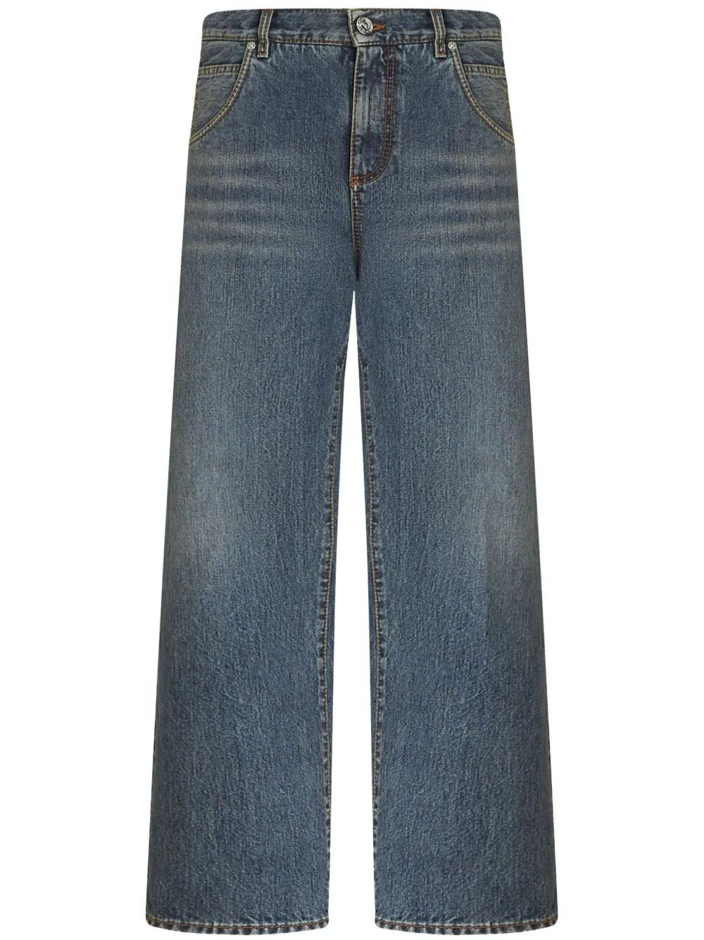 

Укороченные джинсы широкого кроя ETRO, синий