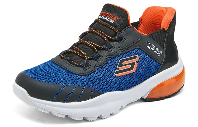 Skechers Детские беговые кроссовки для мальчиков, устойчивые к истиранию, дышащие, royal blue black — фото 4