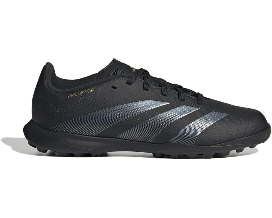 Кроссовки adidas Kids Predator League J Football Boots Turf, цвет Black/Carbon/Gold Metallic — фото 4