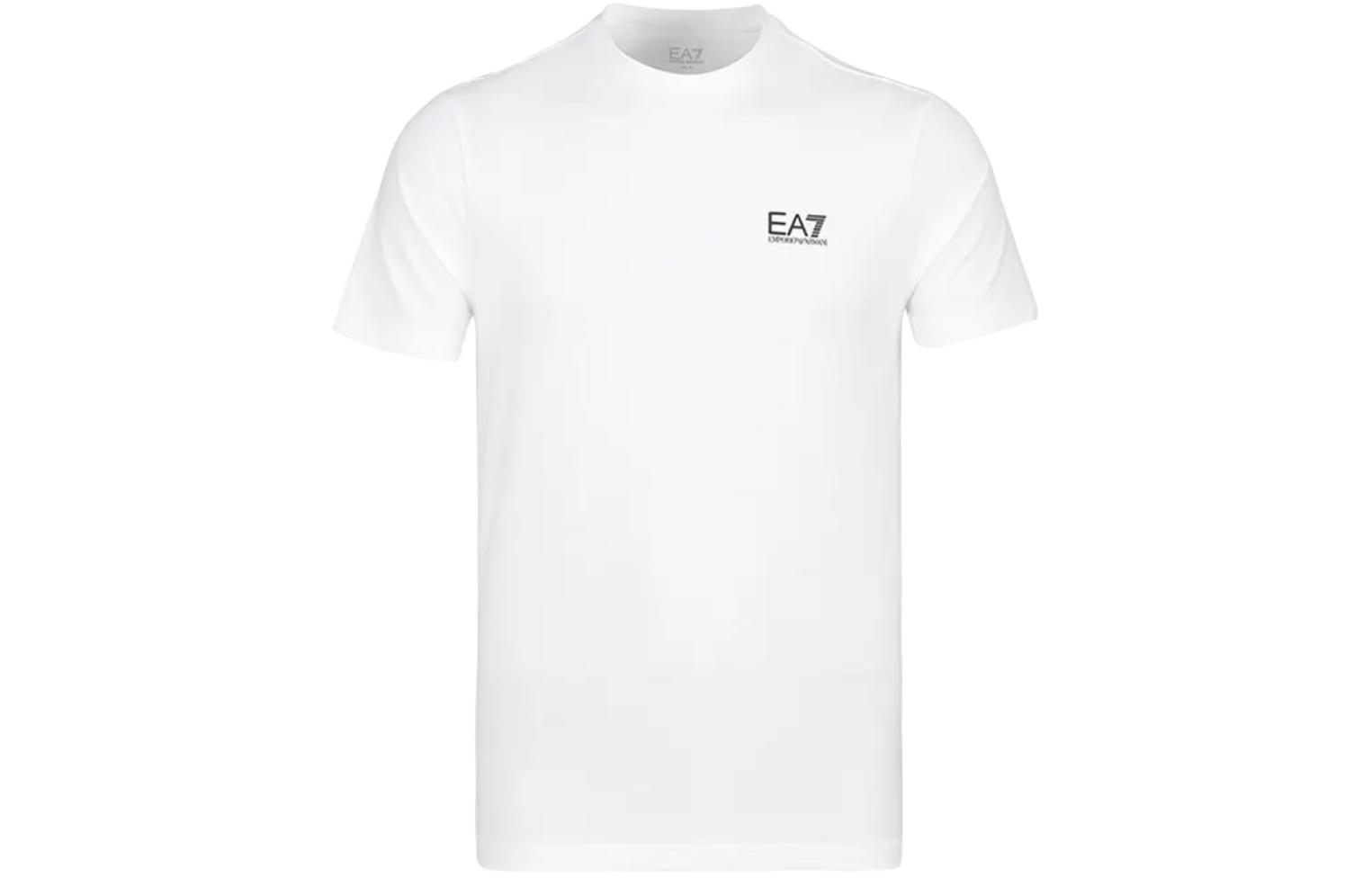 EMPORIO ARMANI Футболка EA7 SS25 мужская белая — фото 3