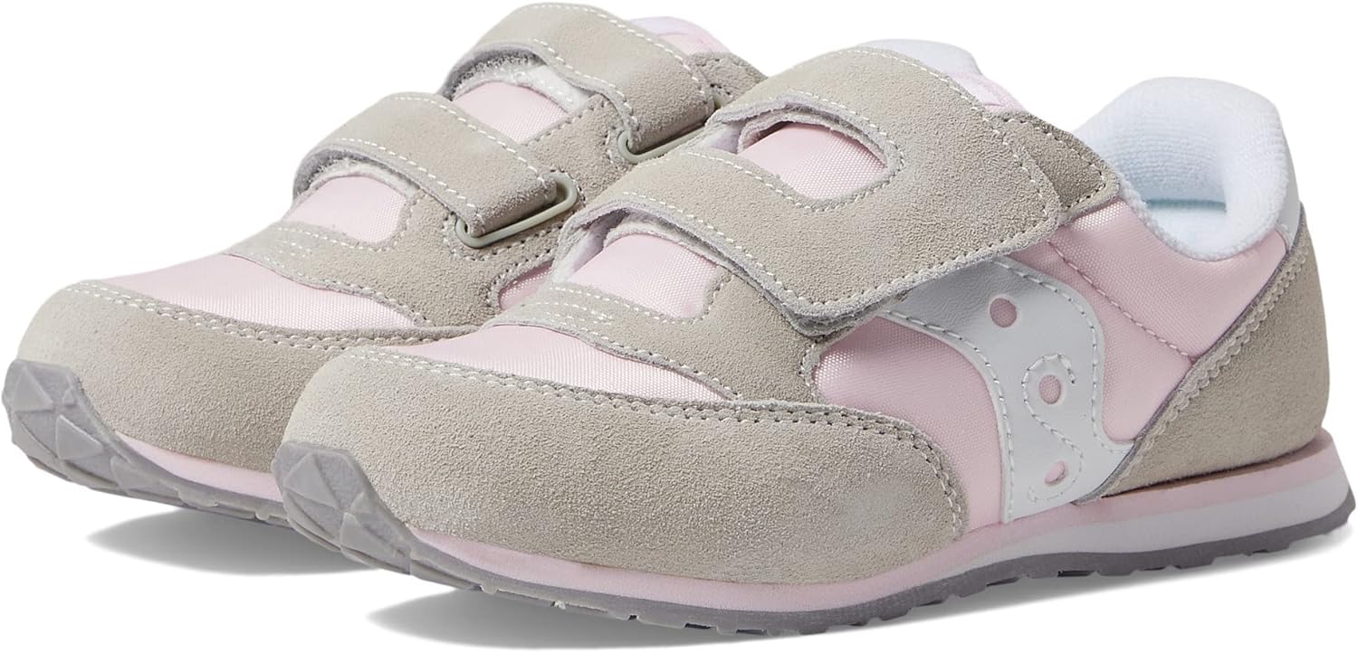 

Детские кроссовки Saucony Baby Jazz на липучках, белый/розовый/серый