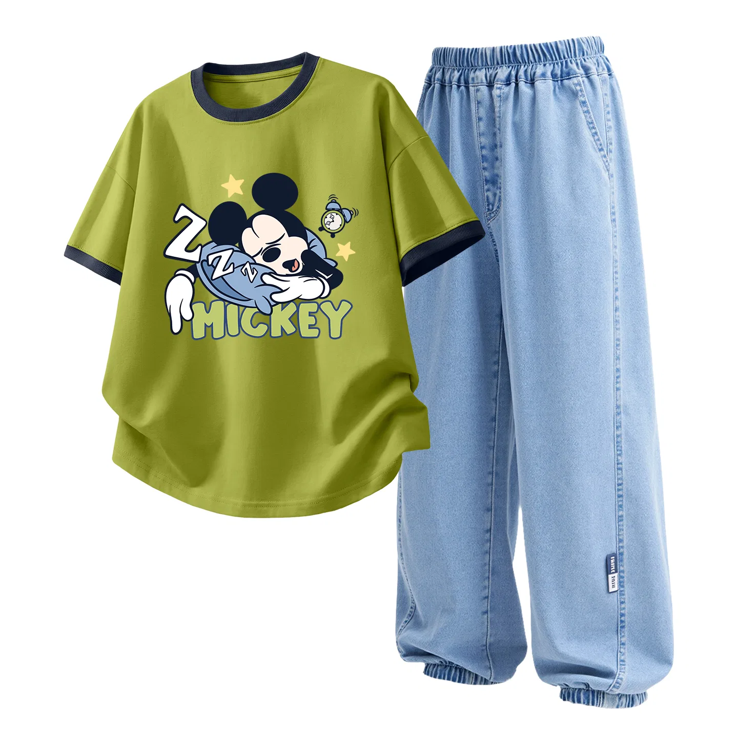 Спортивный костюм Disney Casual Sportswear для детей, зеленый и голубой