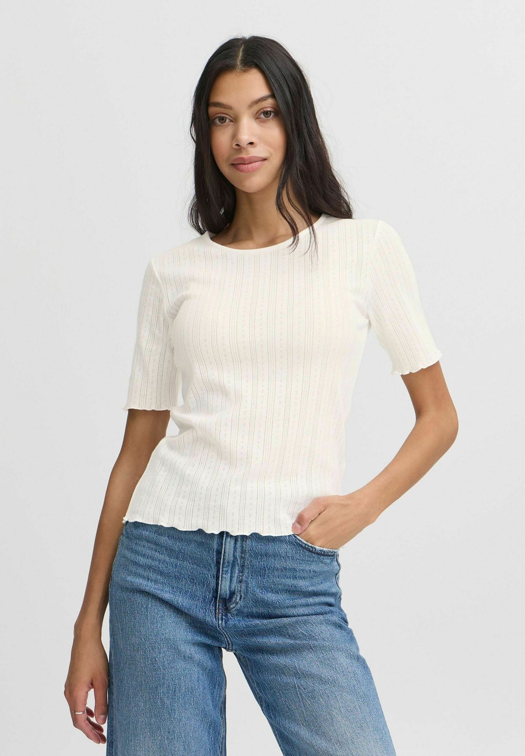 

Футболка с принтом BYUNICA b.young by Zalando, белый