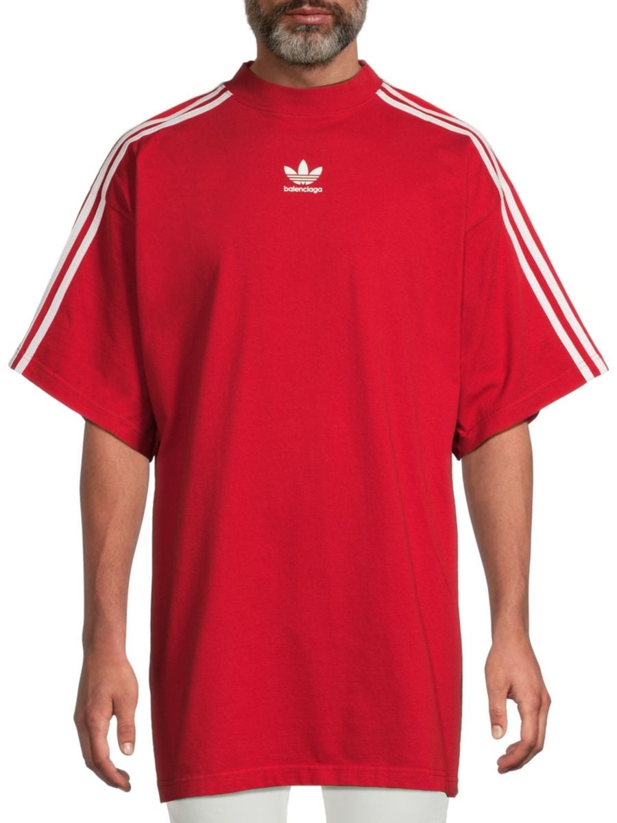 

Футболка свободного кроя Adidas x Balenciaga Balenciaga, цвет Red White