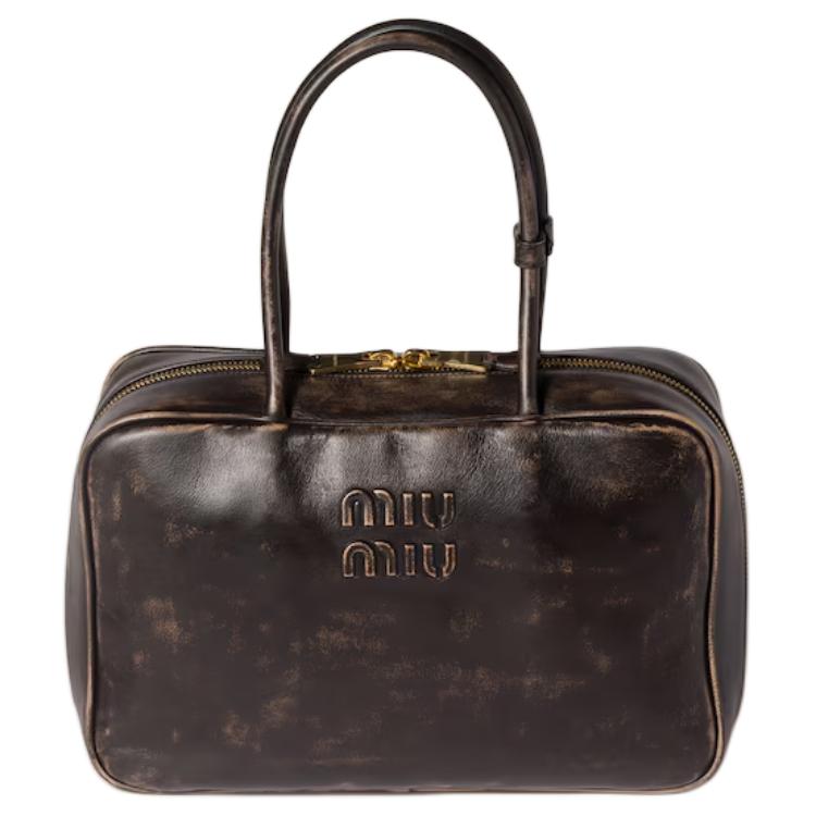 

MIU MIU Кожаная сумка мужская кофейная