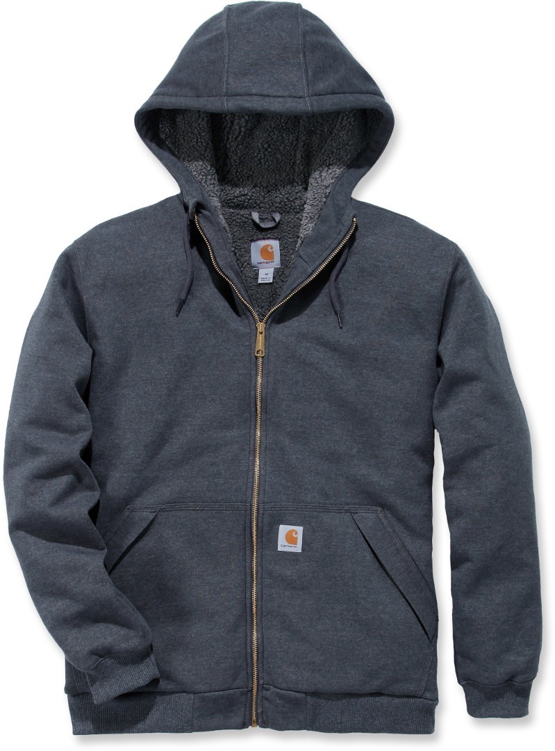 

Толстовка Carhartt Sherpa-Lined Midweight Full-Zip Sweatshirt, темно-серый