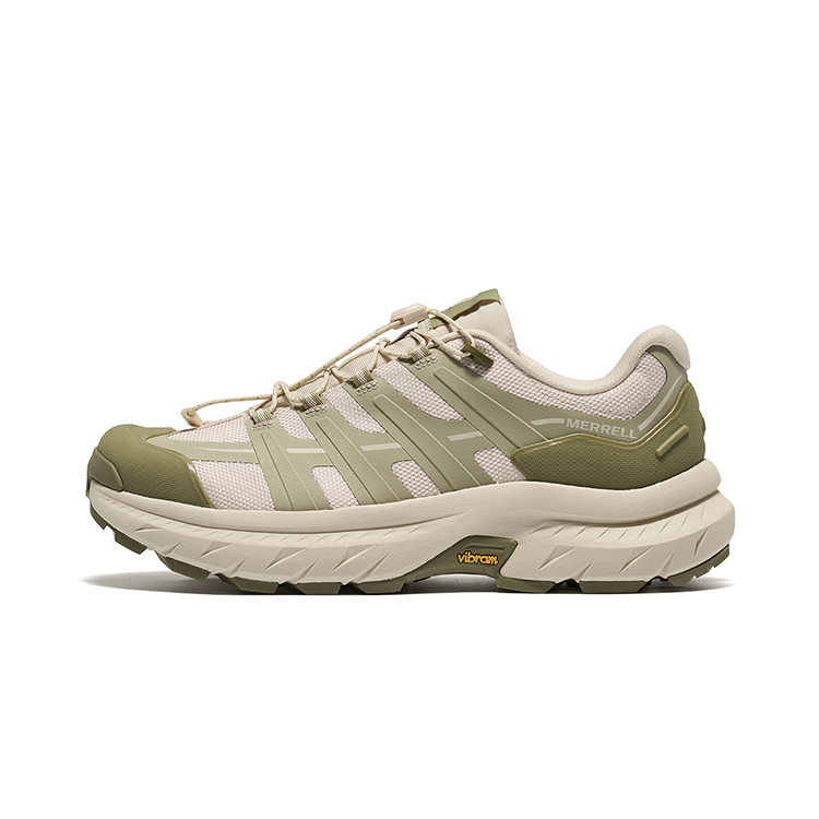 

MERRELL Мужские низкие ботинки для альпинизма и походов, цвет зеленый хаки