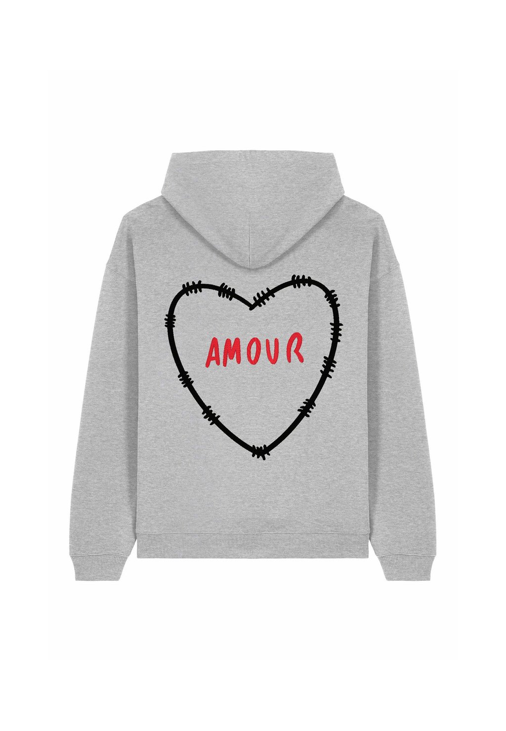 

Толстовка AMOURBROD BACK PRINT UNISEX HEAVYWEIGHT - Hoodie Mira Paris, пятнистый серый