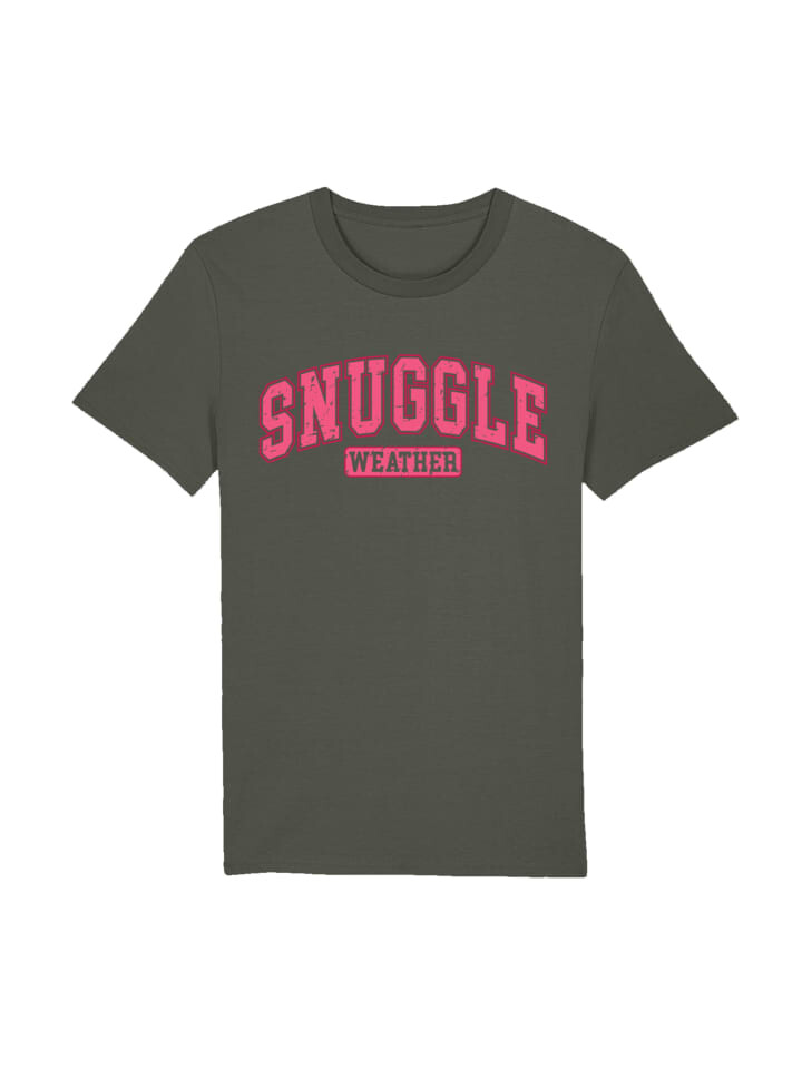 

Футболка F4NT4STIC T-Shirt Snuggle Weather Cozy Winter Holiday, хаки