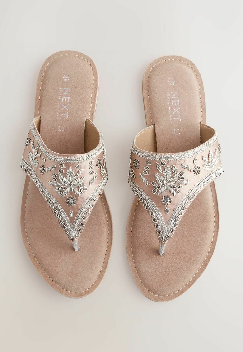 Сандалии с Т-образной застежкой STANDARD WIDE FIT - FOREVER COMFORT CHUNKY BEADED TOE Next, цвет Mottled Pink — фото 3